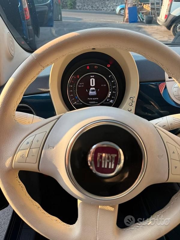 Usata Fiat 500 95 CV (69 kW) 2016 Blu Utilitaria