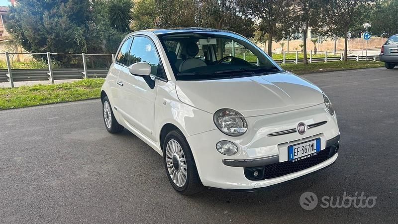 Usata Fiat 500 Lounge 75 CV (55 kW) 2010 Bianco Berlina
