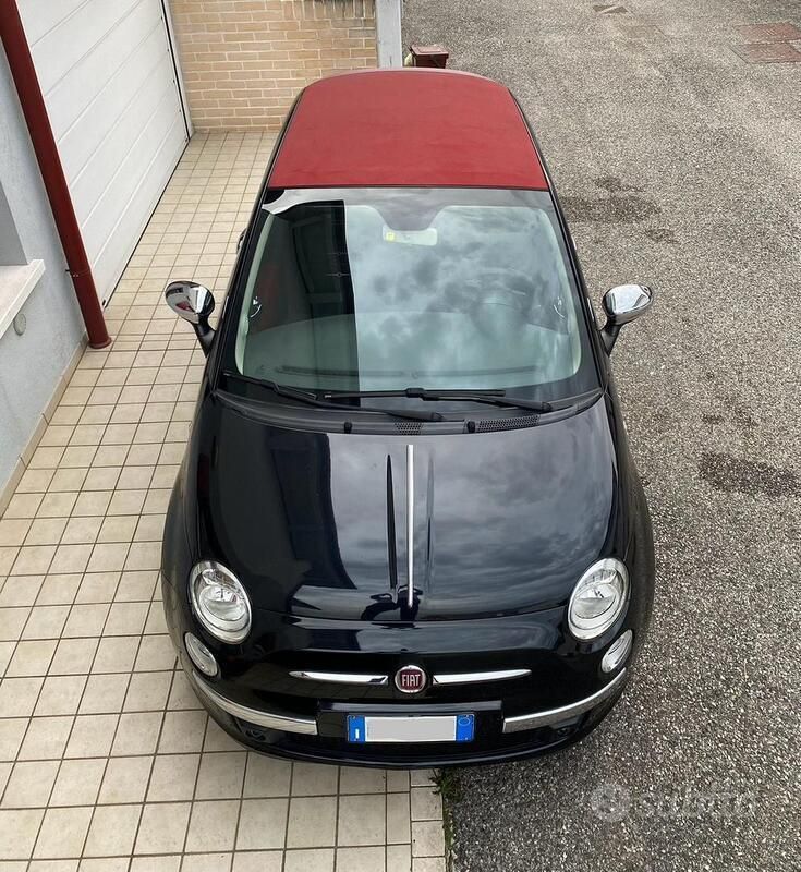 Usata Fiat 500 69 CV (50 kW) 2014 Nero Cabrio