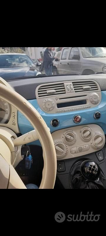Usata Fiat 500C 95 CV (69 kW) 2013 Blu Cabrio