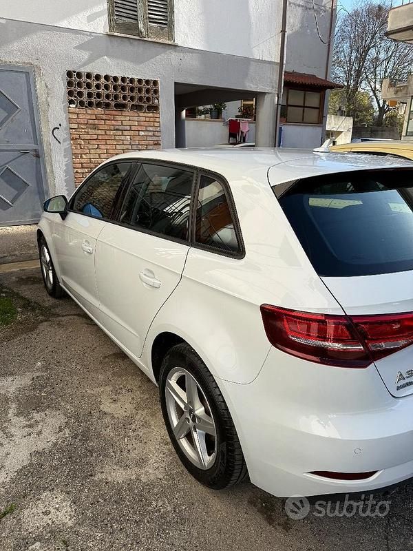 Usata Audi A3 116 CV (85 kW) 2017 Bianco Berlina