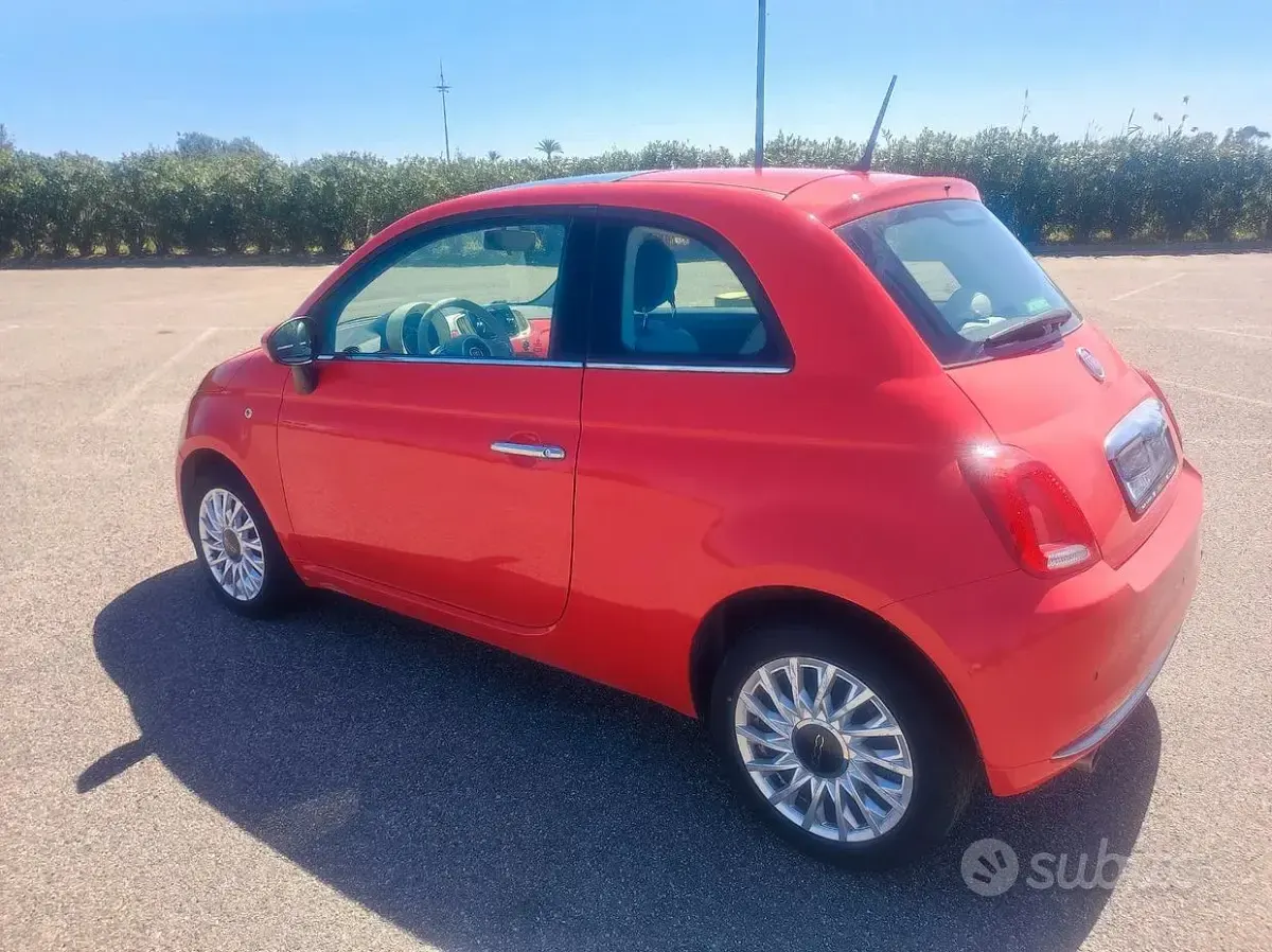 Usata Fiat 500 Lounge 95 CV (69 kW) 2017 Rosso Berlina