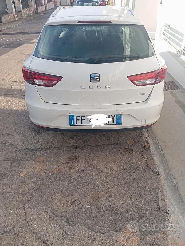 Usata Seat Leon 110 CV (80 kW) 2016 Bianco Berlina