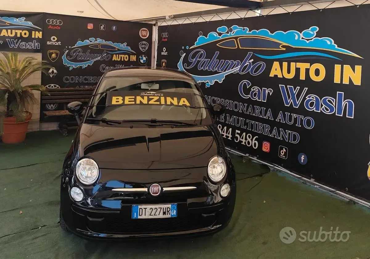Usata Fiat 500 Pop 69 CV (50 kW) 2009 Nero Cabrio