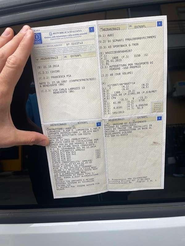 Usata Audi A3 Attraction 110 CV (80 kW) 2014 Berlina