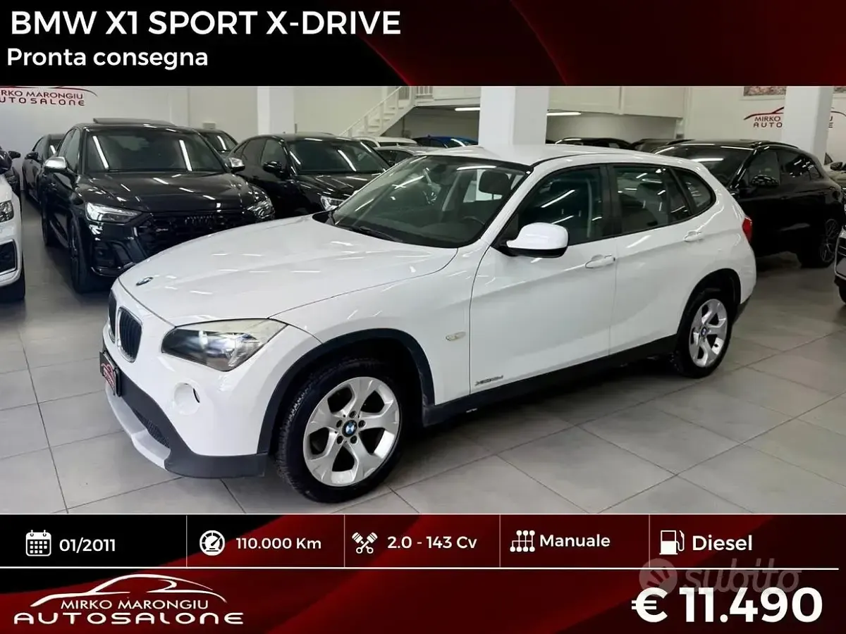 Usata BMW X1 Sport Line 143 CV (105 kW) 2011 Bianco SUV