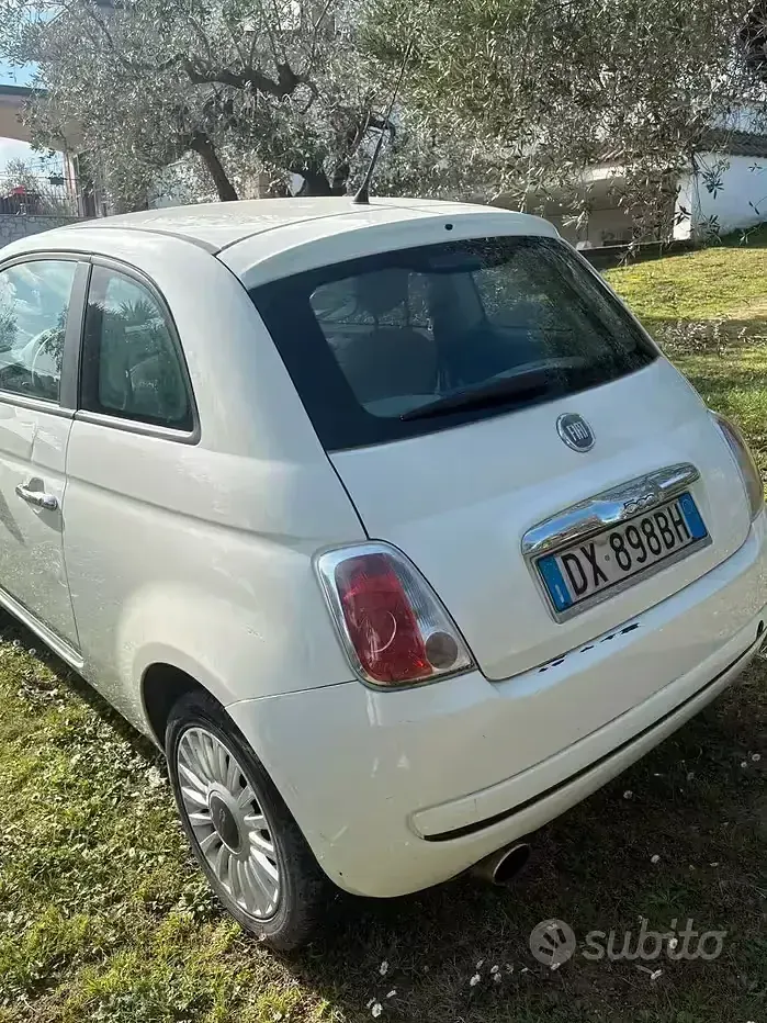 Usata Fiat 500 69 CV (50 kW) 2009 Bianco Cabrio