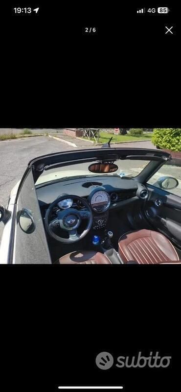 Usata Mini Cooper D Cabriolet 116 CV (85 kW) 2012 Bianco Cabrio
