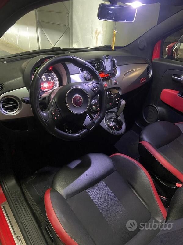 Usata Fiat 500C Lounge 69 CV (50 kW) 2014 Rosso Cabrio