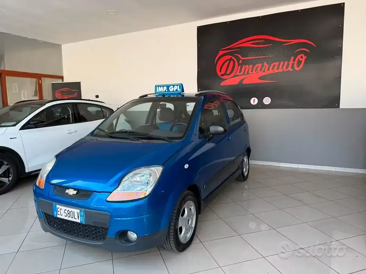 Usata Chevrolet Matiz 51 CV (37 kW) 2010 Blu Utilitaria