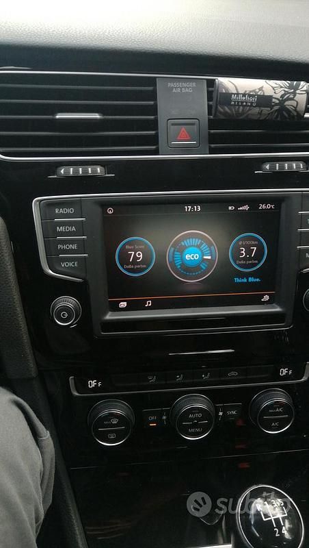 Usata VW Golf VII 110 CV (80 kW) 2016 Bianco Berlina