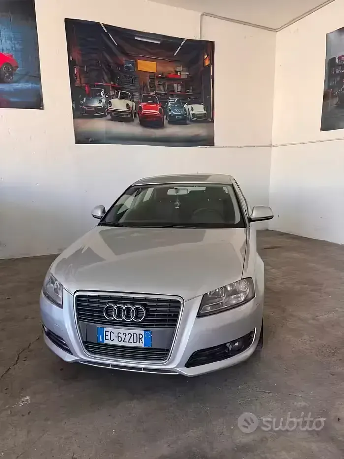 Usata Audi A3 Ambition 90 CV (66 kW) 2010 Grigio Utilitaria
