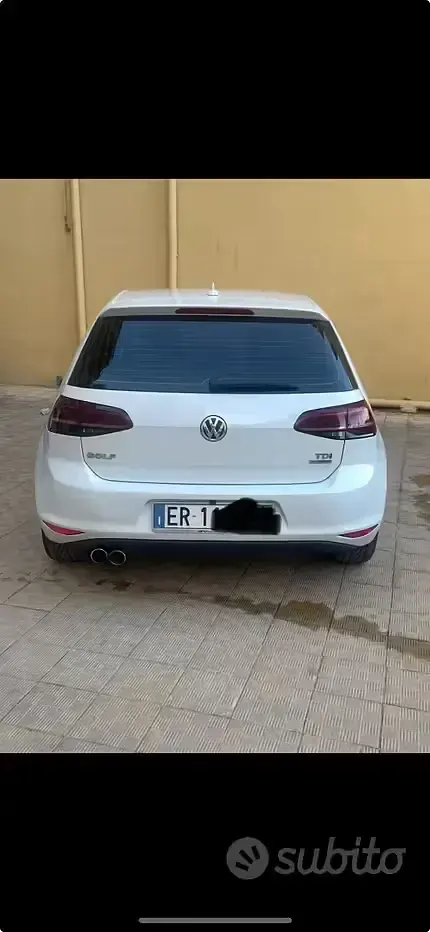 Usata VW Golf VII 110 CV (80 kW) 2013 Bianco Berlina