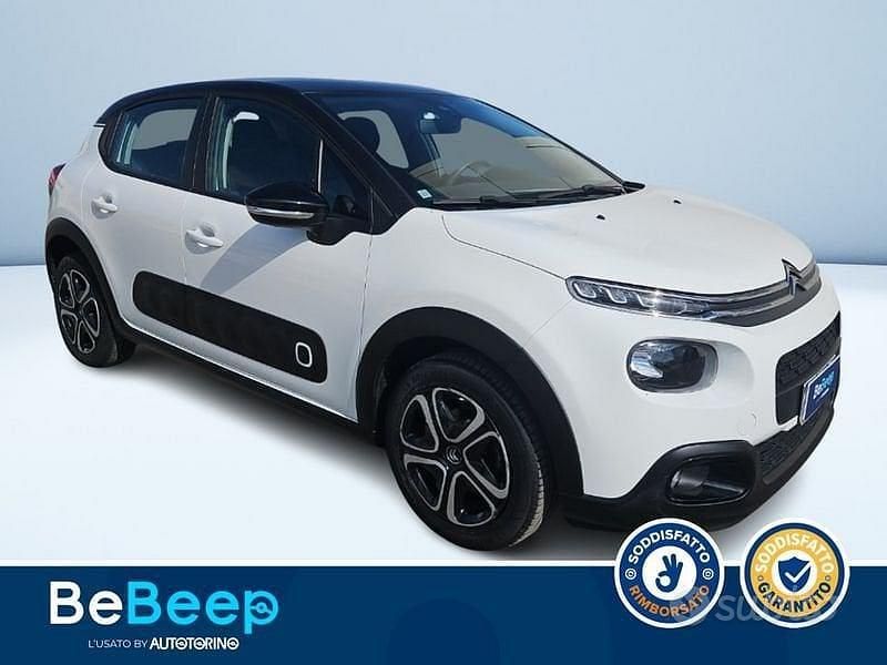 Usata Citroën C3 Feel 68 CV (50 kW) 2019 Bianco pastello Utilitaria