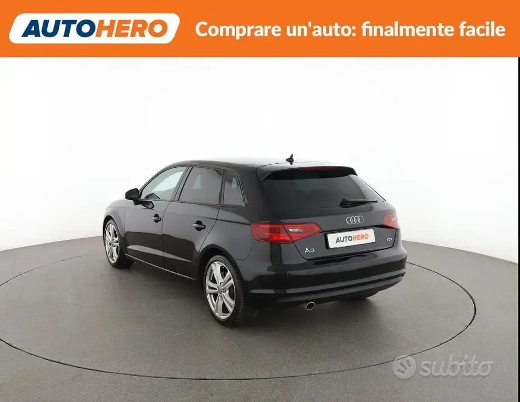 Usata Audi A3 Ambition 110 CV (80 kW) 2015 Nero Berlina