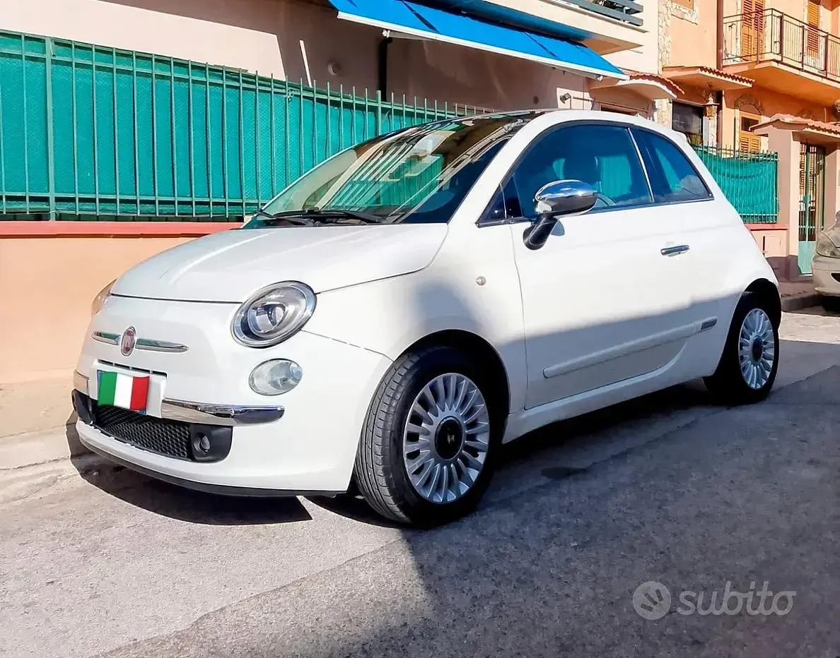 Usata Fiat 500 69 CV (50 kW) 2009 Bianco Cabrio