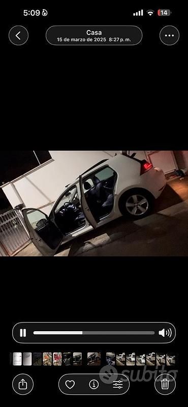 Usata VW Golf VII Advance 110 CV (80 kW) 2015 Bianco Berlina