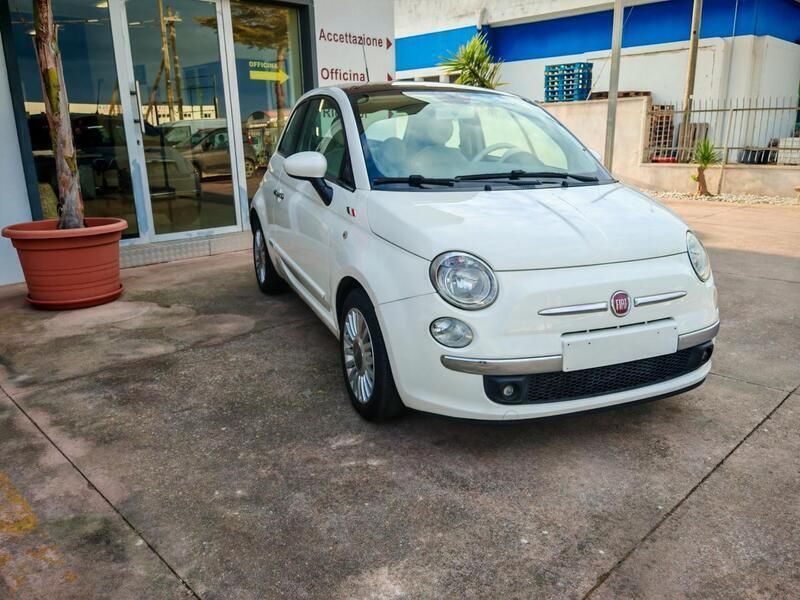 Usata Fiat 500 Lounge 95 CV (69 kW) 2010 Bianco Berlina