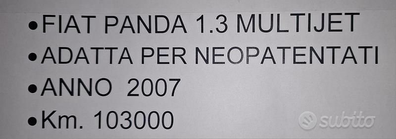 Blu Usata 2007 Fiat Panda Due volumi | 2800 € (Super prezzo) - Immagine 1/4