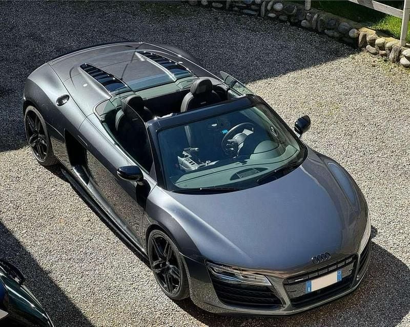 Usata Audi R8 Spyder Ambiente 430 CV (316 kW) 2014 Grigio Cabrio