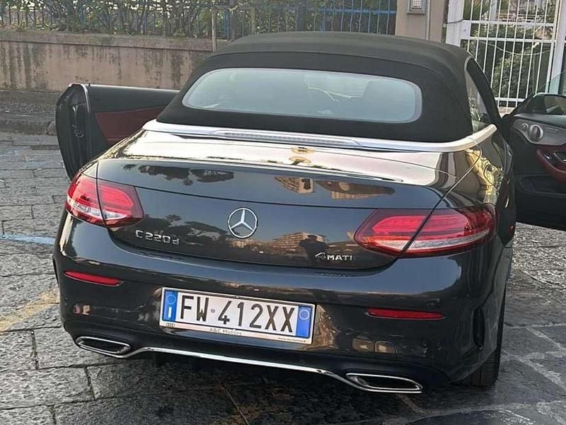Usata Mercedes C220 194 CV (142 kW) 2019 Grigio Cabrio
