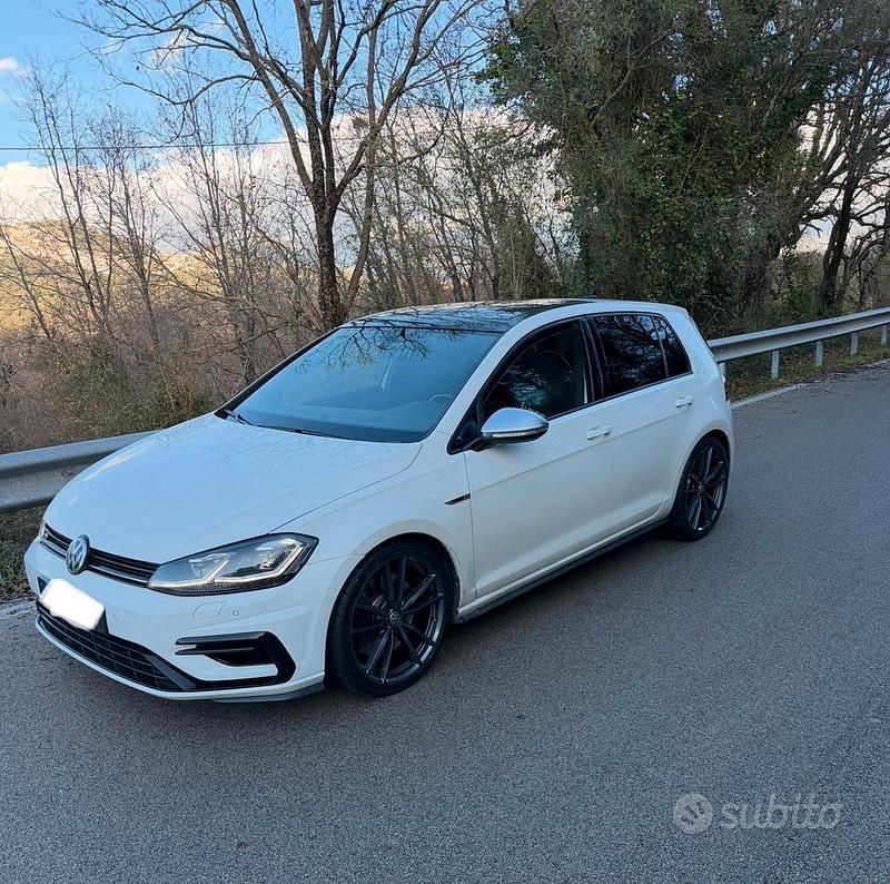 Usata VW Golf VII R 300 CV (220 kW) 2019 Bianco Berlina