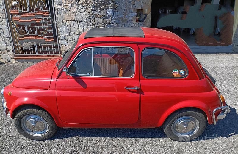 Usata Fiat 500 1970 Rosso Utilitaria