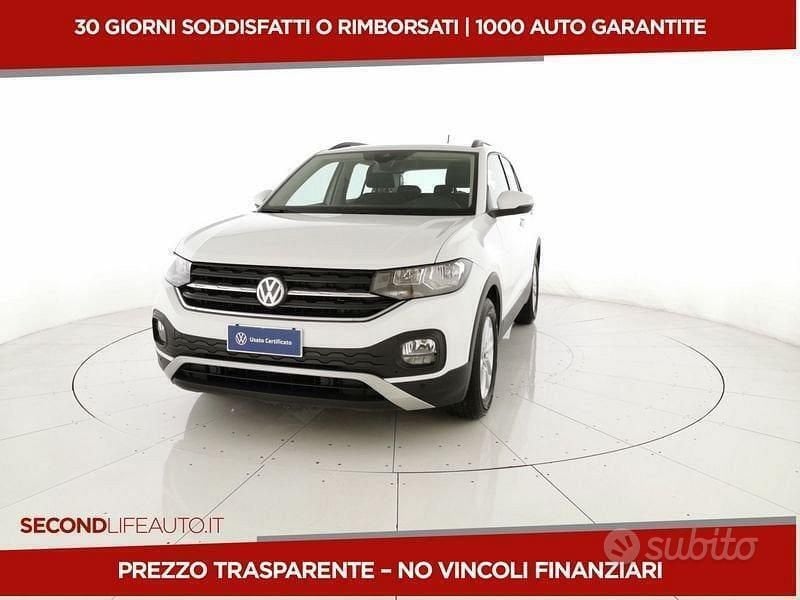 Bianco Usata 2019 VW T-Cross Advance SUV | 19.200 € (Buon prezzo) - Immagine 1/4