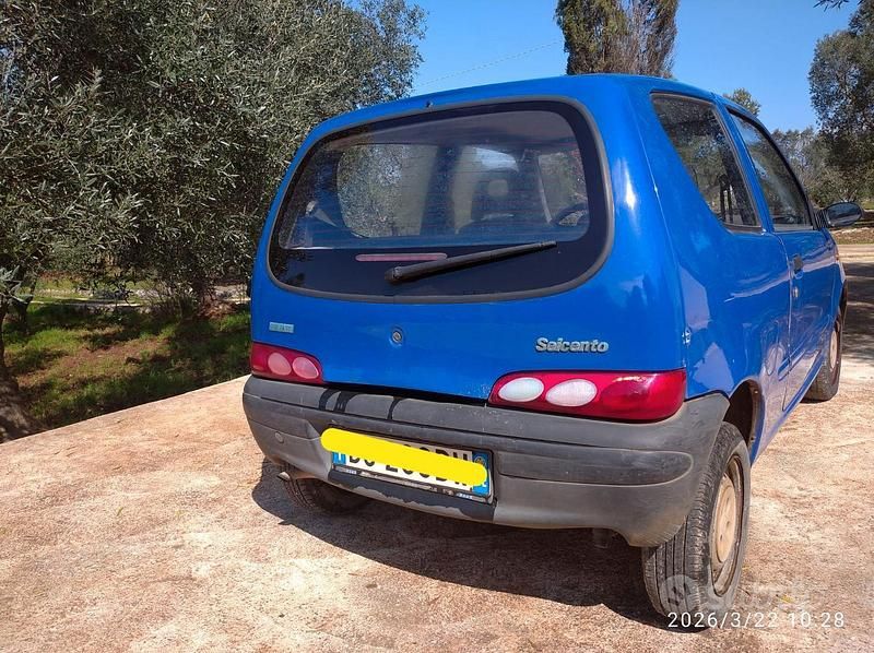 Usata Fiat Seicento 2001 Blu Utilitaria
