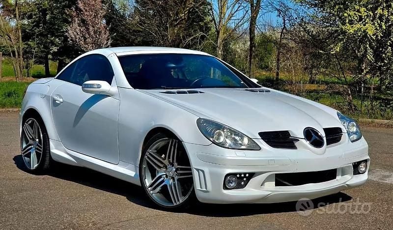 Usata Mercedes SLK350 AMG 271 CV (199 kW) 2006 Bianco Cabrio