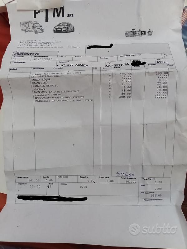 Usata Abarth 595 Turismo 160 CV (117 kW) 2016 Grigio Utilitaria