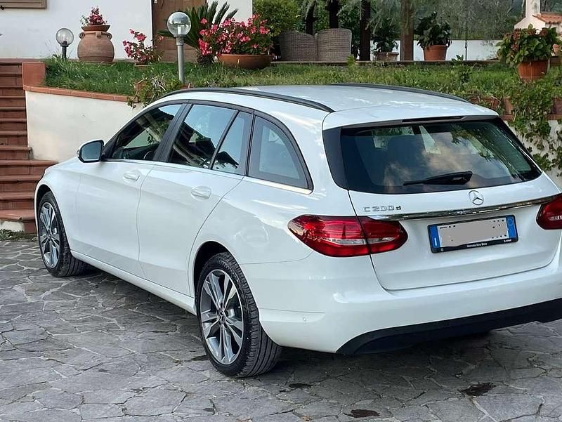 Usata Mercedes C200 136 CV (100 kW) 2017 Bianco Station wagon