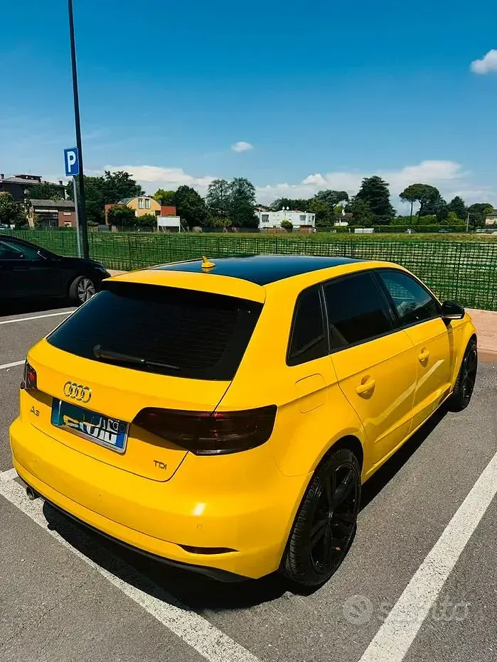 Usata Audi A3 110 CV (80 kW) 2017 Giallo Berlina