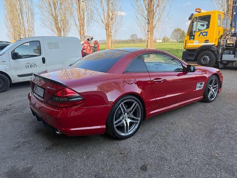 Usata Mercedes SL63 AMG AMG 525 CV (386 kW) 2009 Rosso Cabrio