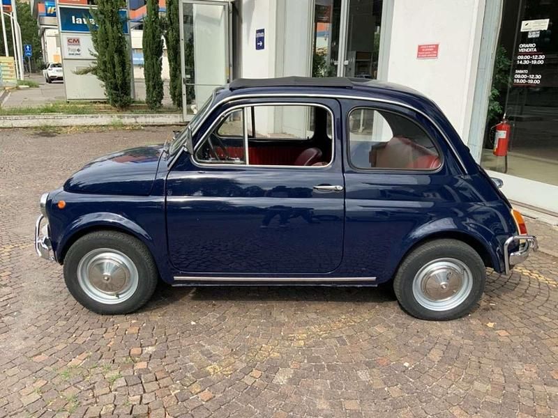 Usata Fiat 500C 18 CV (13 kW) 1970 Blu Cabrio