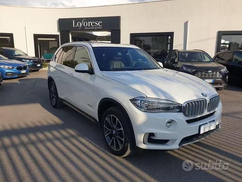 Usata BMW X5 Luxury Line 231 CV (169 kW) 2015 Bianco metallizzato SUV