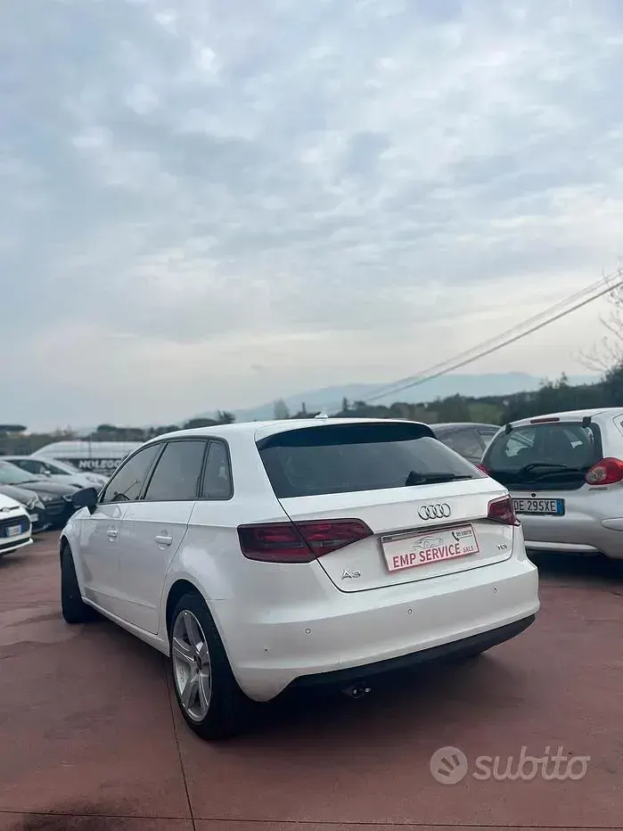 Usata Audi A3 Ambition 110 CV (80 kW) 2015 Bianco Berlina