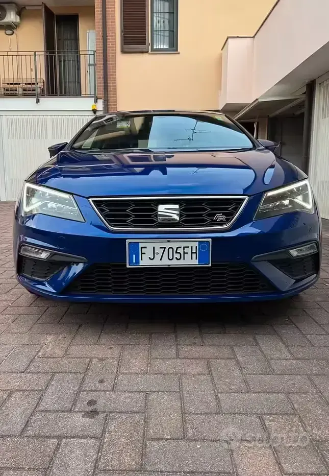 Usata Seat Leon FR 184 CV (135 kW) 2017 Blu Berlina