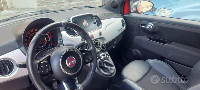 Usata Fiat 500 2009 Rosso Cabrio