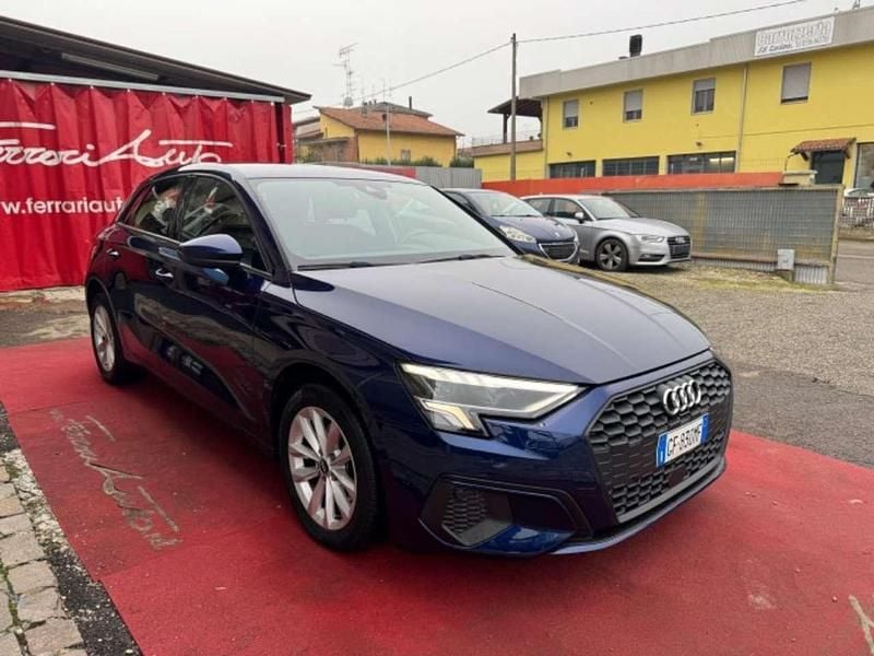 Usata Audi A3 Advanced 116 CV (85 kW) 2021 Blu Berlina