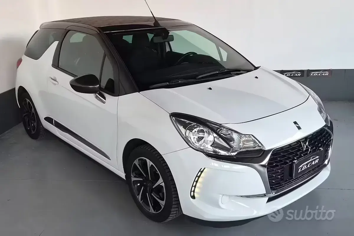 Usata DS Automobiles DS3 Sport Chic 110 CV (80 kW) 2018 Bianco Cabrio