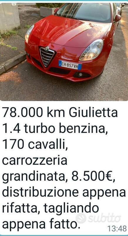 Usato 2010 Alfa Romeo Giulietta Benzin (7.800 €)