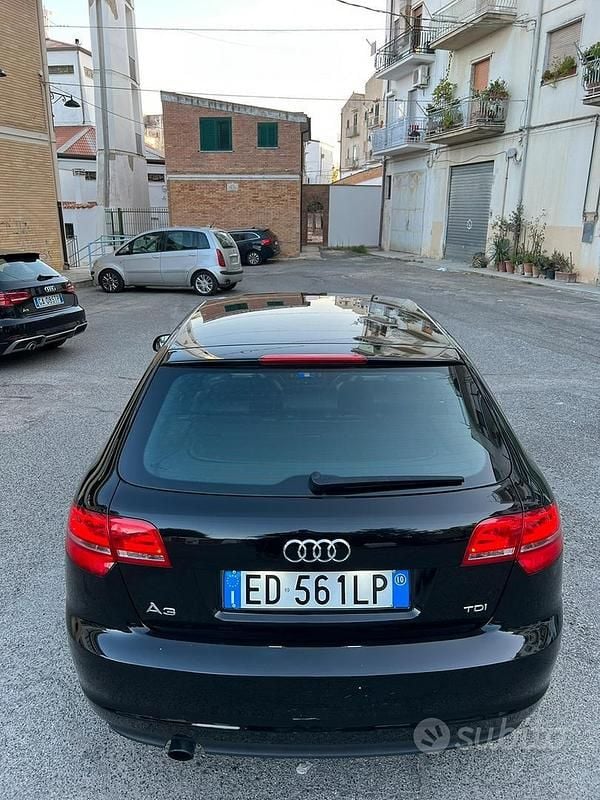 Usata Audi A3 S-Line 140 CV (102 kW) 2010 Nero Utilitaria