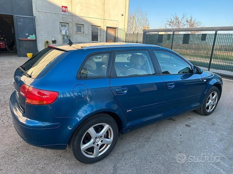 Usata Audi A3 S-Line 140 CV (102 kW) 2008 Blu Utilitaria