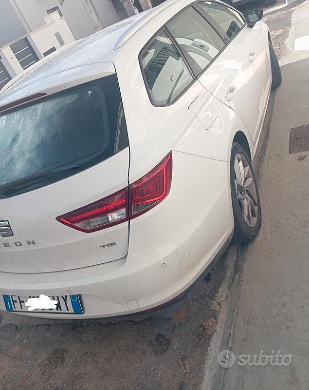 Usata Seat Leon 110 CV (80 kW) 2016 Bianco Berlina