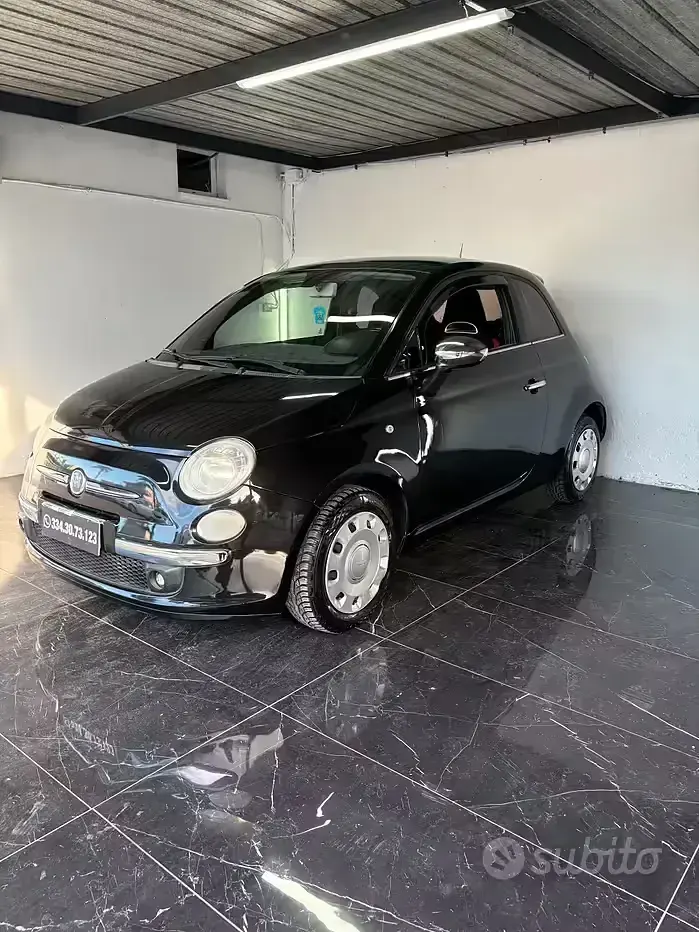 Usata Fiat 500 Lounge 95 CV (69 kW) 2009 Nero Cabrio
