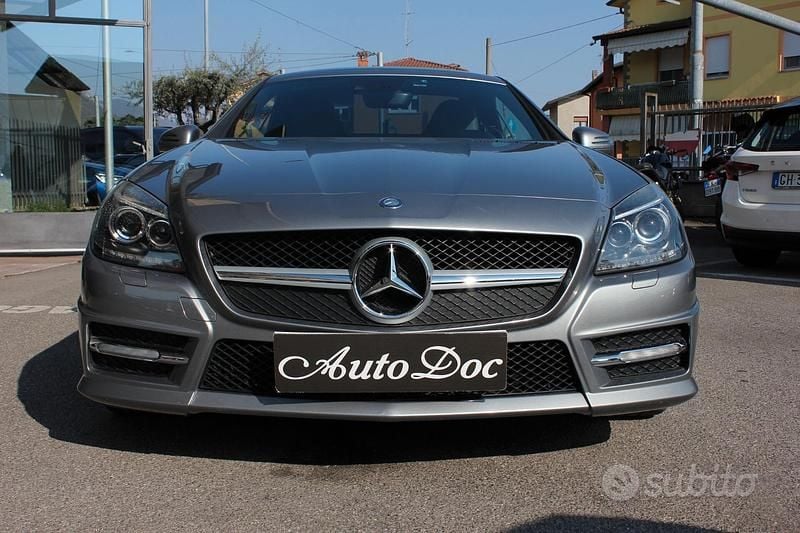 Usata Mercedes SLK200 Premium 184 CV (135 kW) 2013 Grigio Cabrio