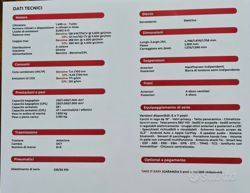 Nero Usata 2023 EVO Evo 7 SUV | 24.000 € (Buon prezzo) - Immagine 1/4