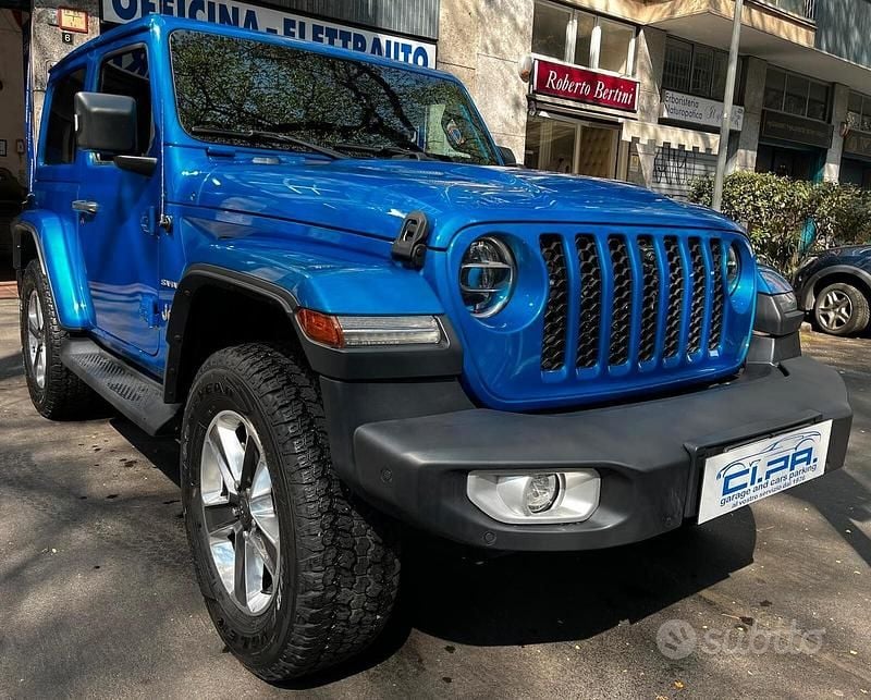 Usata Jeep Wrangler Sahara 272 CV (200 kW) 2021 Blu SUV