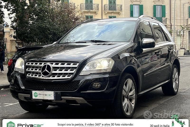 Usata Mercedes ML320 224 CV (164 kW) 2009 Nero SUV